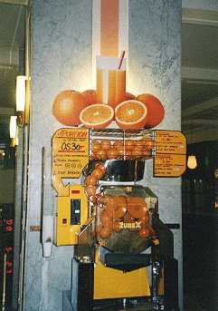 オレンジジュースの機械